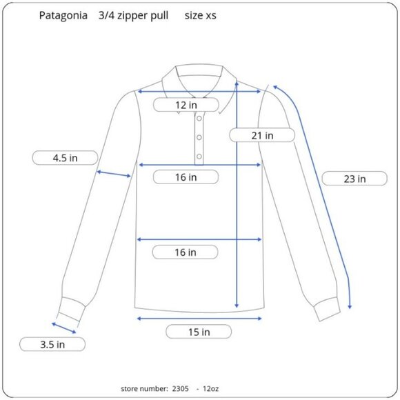 Patagonia sweater front 1/4 zipper pullover merino wool women size‎ xs - Picture 4 of 4